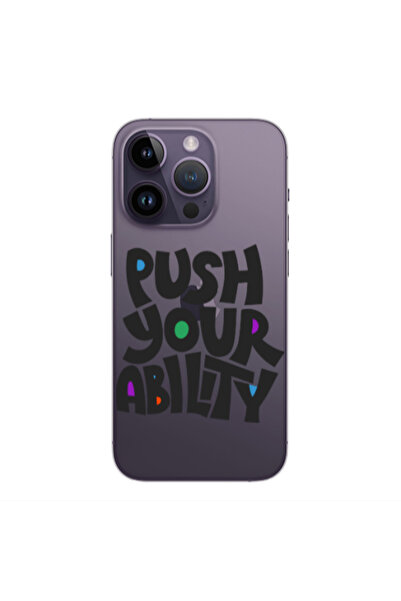 Other Apple iPhone 14 Pro Max Push Your Ability Transparent Silicone TPU Θήκη