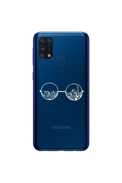 Other Samsung M31 Sunglasses Transparent Silicone TPU Θήκη