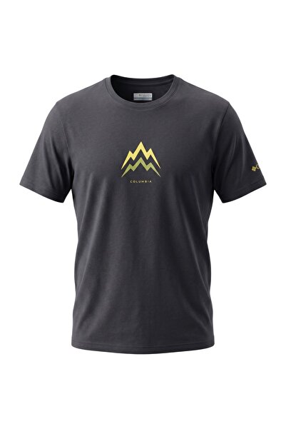 Columbia Tricou negru pentru bărbați Cs0479 Csc M Pointed Peaks Ss Tee