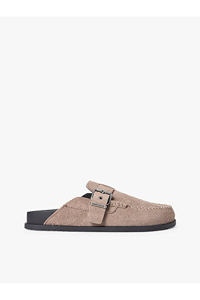 Tommy Hilfiger erkek bind mule washed süet loafer terlik