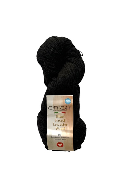 Etrofil Fir de tricotat Blue Faced Leicester, roșu claret închis, 100% lână, ...
