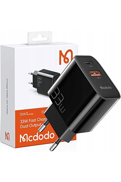 Mcdodo Fast Phone Wall Charger Power Supply 2X Usb Usb-C Pd 33W