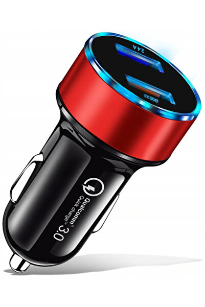 Co2 Încărcător auto USB rapid QC 3.0 cu voltmetru LED pentru baterie