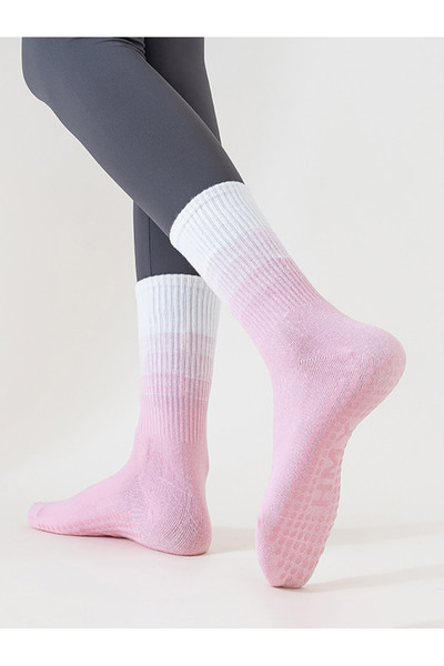 Styli Ombre Silicon Pad Base Crew Yoga Socks