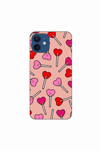 OEM Case compatible with Apple iPhone 12 Silicone Gel Tpu Pattern Valentines ...