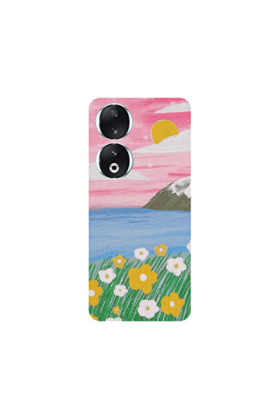 Other Honor 90 5G Sun and Flowers Transparent Silicone TPU Θήκη