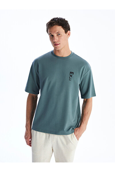 LC Waikiki Vizyon New Season Crew Neck Printed Combed Cotton Men's T-Shirt