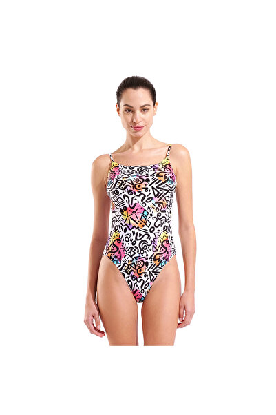 ARENA Water Prints Swimsuit Kadın Çok Renkli Yüzücü Mayo 009398150