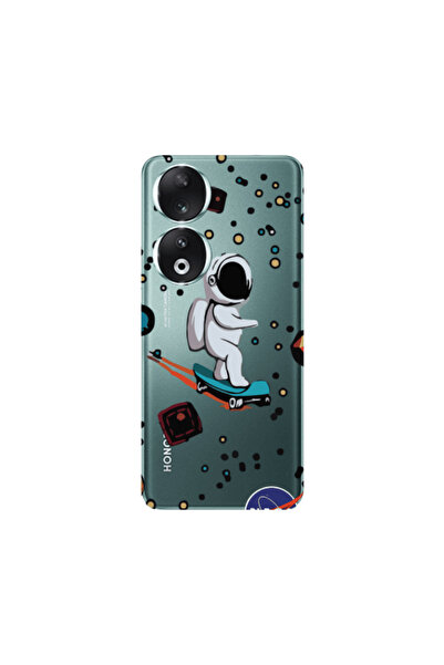 Other Honor 90 5G Astronaut with skateboard Transparent Silicone TPU Θήκη
