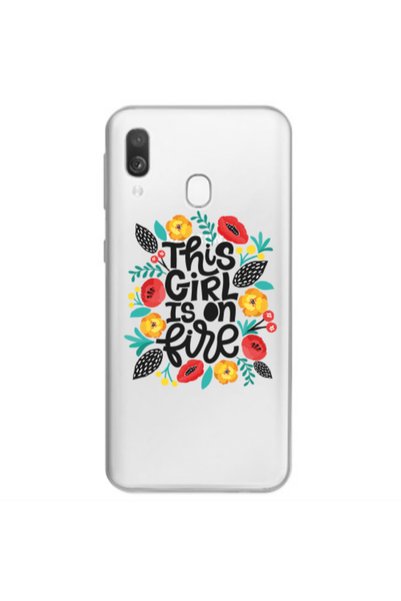 Other Samsung A40 This Girl Transparent Silicone TPU Θήκη