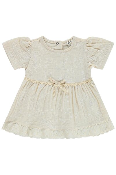 Civil Baby Rochie cu fundă pentru 6-18 luni - Bej