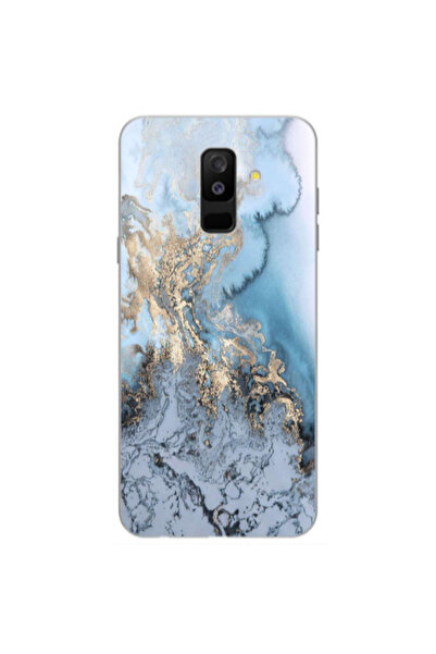 Other Samsung A6 Plus Marble Gold Design Transparent Silicone TPU Θήκη