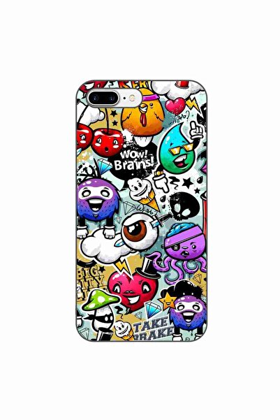 OEM Husa compatibila cu Apple iPhone 7 Plus, 8 Plus Silicon Gel Tpu Model Pop...