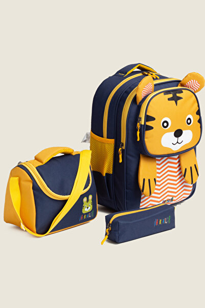 MİECZ BAGS Sevimli Hayvan Karakterli Anaokulu & İlkokul Kız Erkek Çocuk Besle...