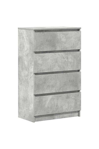 vidaxl Dulap, gri beton, 60x35x98,5 cm, lemn prelucrat