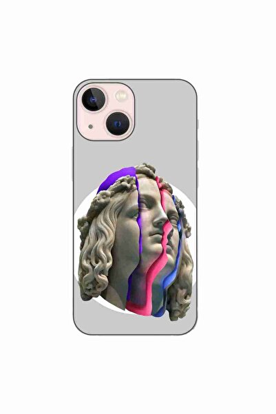 OEM Husa compatibila cu Apple iPhone 13 Mini Silicon Gel Tpu Model Neon Ruins