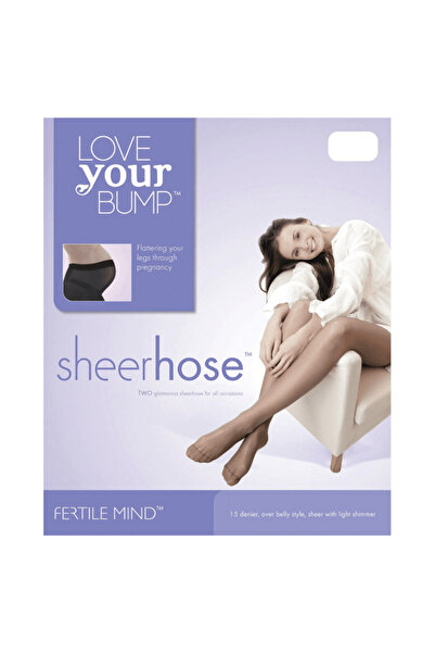 Fertile Mind Maternity Tights Sheer Hose optimal fit for pregnant silhouette ...