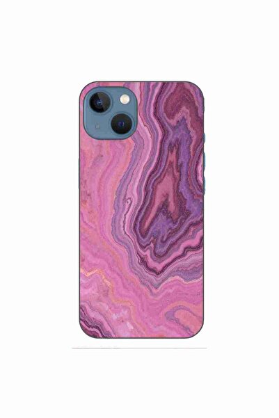 OEM Husa compatibila cu Apple iPhone 13 Silicon Gel Tpu Model Pink Quartz Marble