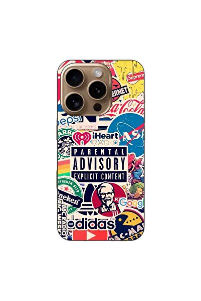 OEM Husa compatibila cu Apple iPhone 16 Pro Silicon Gel Tpu Model Pop Art Brands