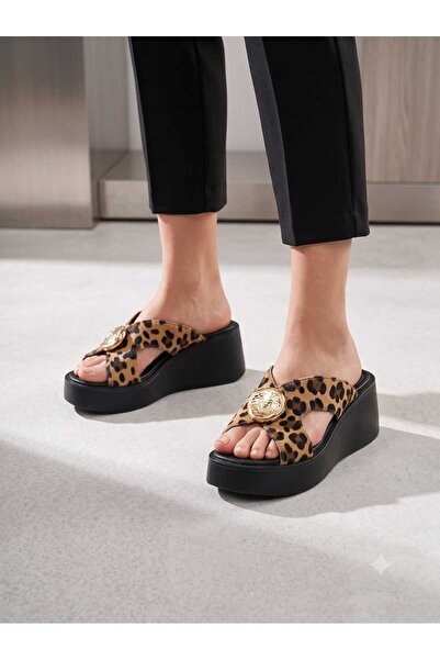 LEYDİ SHOES Papuci de damă cu cataramă LUNA