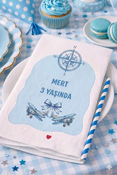 HANOVA CREATİVE Printed Birthday Napkin Party Napkin Promise Engagement Weddi...