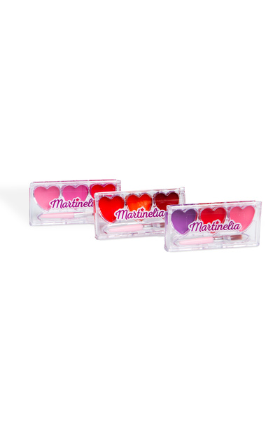 Martinelia LIP GLOSS HEARTS 3X03GR (ΚΟΚΚΙΝΟ, ΠΟΡΤΟΚΑΛΙ, ΚΑΦΕ)