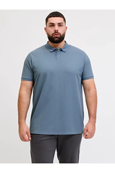 Jack & Jones Plus Tricou polo bărbați, mărimi mari, cu logo, croială normală,...