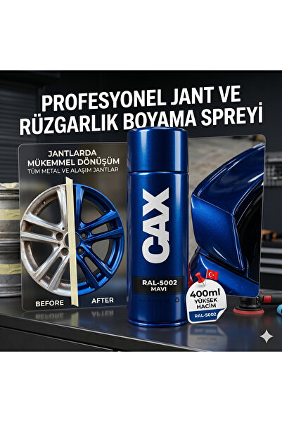 caxcolors CAX Profesyonel Oto Jant Ve Rüzgarlık Yenileme Sprey Boyası 400 ml ...