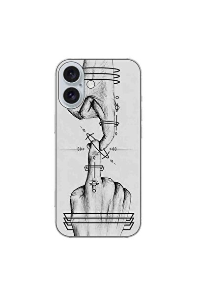 OEM Case compatible with Apple iPhone 16 Silicone Gel Tpu Model Universe Touch