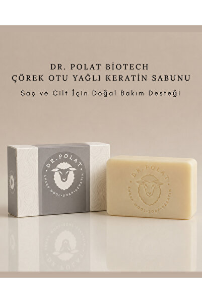 Dr. Polat Biotech Çörek Otu Yağlı Keratin Sabunu | Saç ve Cilt İçin Doğal Bak...