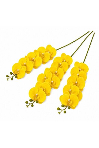 OEM Orhidee artificiala 15 flori 54 Galben
