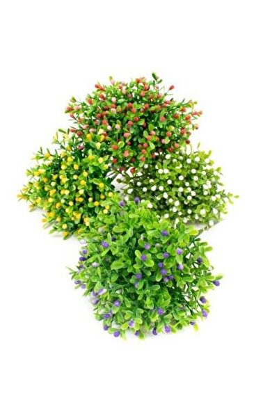 OEM Flori Artificiale Buchet Frunze Cu Bobite 10 Fire Legate Mov