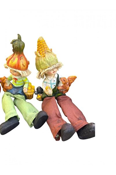OEM Figurina Rasina Cu Picioare Porumb Pentru Ghivece Cu Flori 4/Set