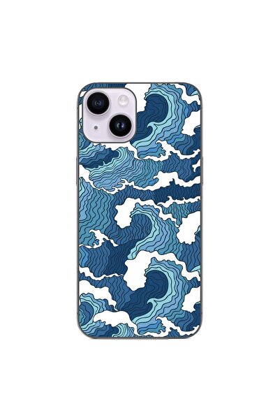 OEM Husa compatibila cu Apple iPhone 14 Silicon Gel Tpu Model Crazy Waves