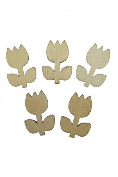 OEM Ornamente Din Lemn Natur De Lipit Flori 50/Set