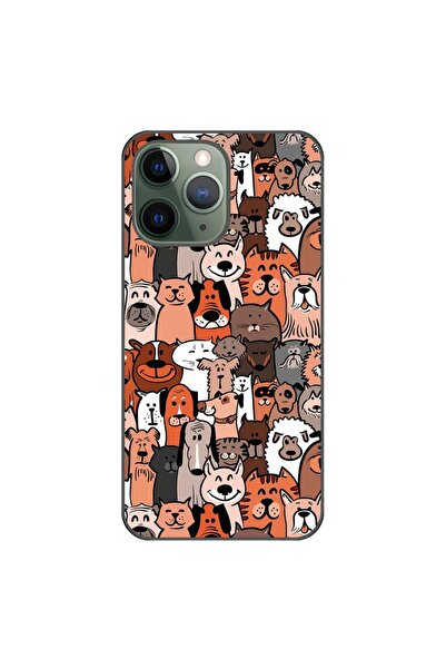 OEM Husa compatibila cu Apple iPhone 11 Pro Silicon Gel Tpu Model Caini si Pi...