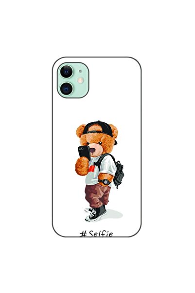 OEM Калъф, съвместим с Apple iPhone 11, силиконов гел TPU, с десен Мече Теди ...