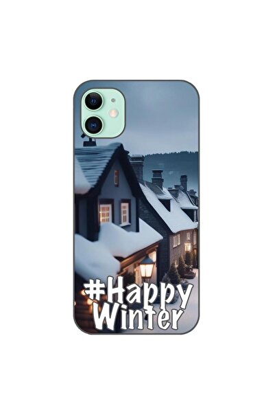 OEM Husa compatibila cu Apple iPhone 11 Silicon Gel Tpu Model Happy Winter