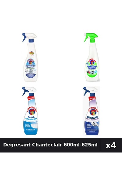 Chanteclair Set 4 Degresant Universal 600ml-625ml - Bicarbonat, Lămâie, Antic...