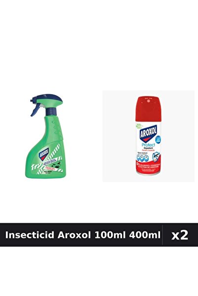 Aroxol Set 2 Spray Insecticid 100ml + 400ml - Protecție Casa Eficientă