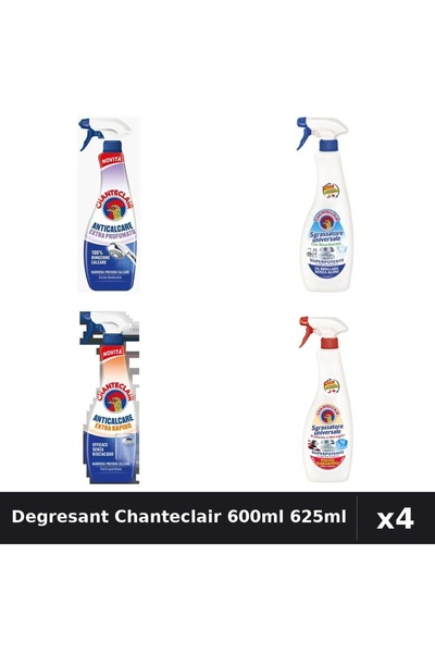 Chanteclair Set 4 Degresant Universal 600ml 625ml - Bicarbonat, Marsilia, Ant...