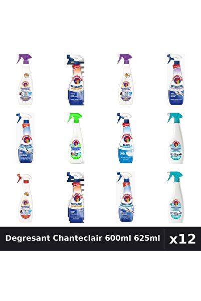 Chanteclair Set 12 Degresant Universal 600ml 625ml - 9 Arome, Anticalcar, Det...