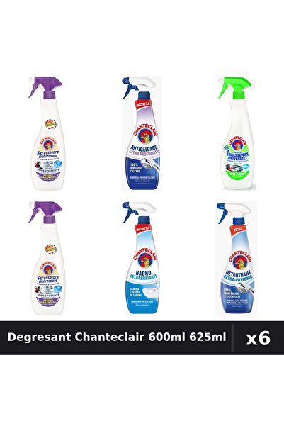 Chanteclair Set 6 Degresant Universal 600ml-625ml - Mosc, Lamaie, Lavanda, An...