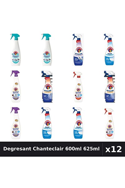 Chanteclair Set 12 Degresant Universal 600ml-625ml - 6 Arome, Anticalcar, Lav...