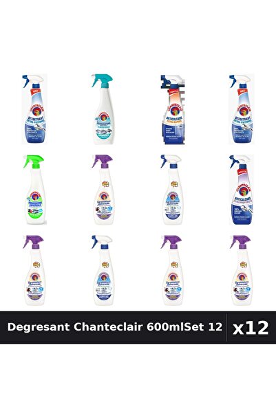 Chanteclair Set 12 Degresant Universal 600-625ml - 8 Arome, Anticalcar, Bicar...