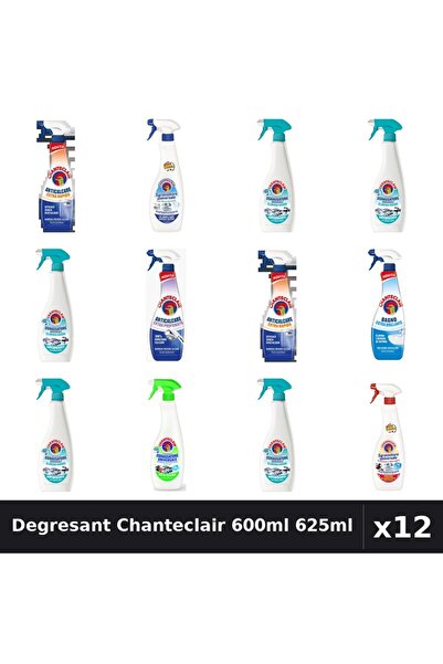 Chanteclair Set 12 Degresant Universal 600ml-625ml - 7 Arome, Anticalcar, Bic...
