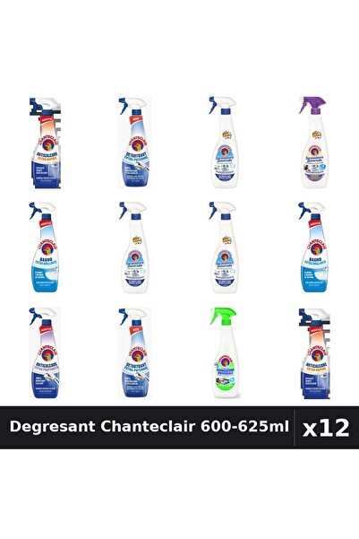 Chanteclair Set 12 Degresant Universal 600-625ml - Bicarbonat, Lavanda, Lămâi...