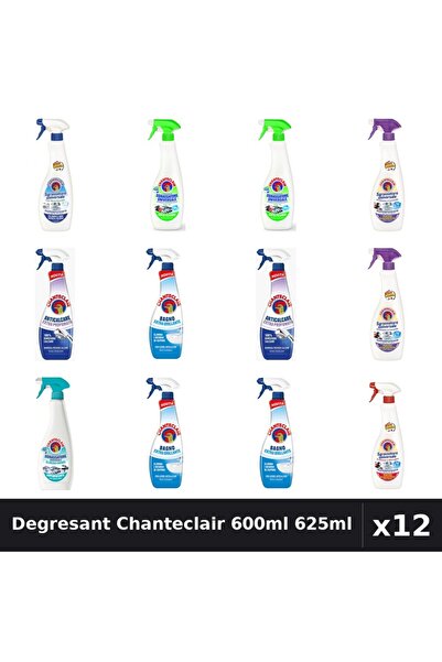 Chanteclair Pachet 12 Degresant Universal 600ml - 625ml Anticalcar, 8 Arome