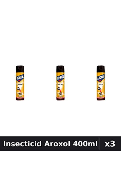 Aroxol Set 3 Spray Insecticid 400ml - Anti Gandaci, Tantari, Muste - Protectie