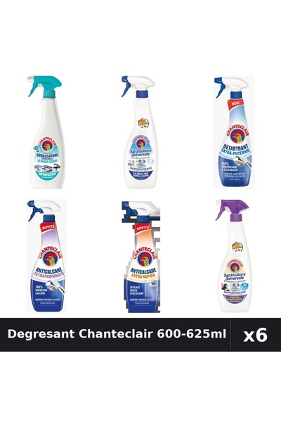 Chanteclair Set 6 Degresant Universal 600-625ml - Anti-Miros, Bicarbonat, Lav...